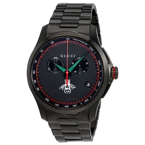 gucci g-timeless chronograph black dial men's watch ya126269|gucci 126.2 chronograph.